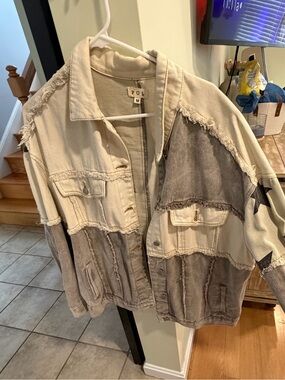 Patchwork denim jacket